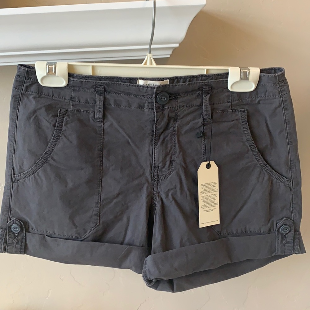 Sanctuary Cuffed Dark Grey Shorts - size 25